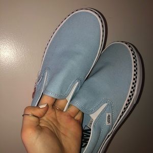 Eggshell blue vans